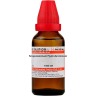 A 30ml bottle of Scopolaminum Hydrobromicum with a red cap, labeled for homeopathic use.