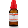 A 30ml bottle of Ratanhia homeopathic medicine, featuring a red cap and a detailed label with dosage information.