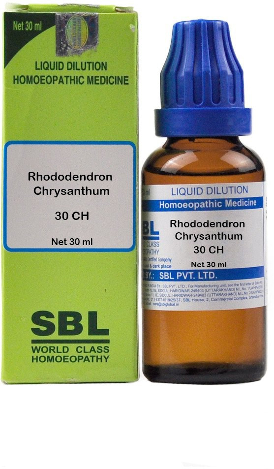 SBL Rhododendron Chrysanthum 30 CH Dilution 30 ml