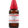 A small brown glass bottle with a red cap labeled "Dulcamara 30 CH," indicating its homeopathic nature and dilution strength.