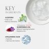 Key Ingredients for Skincare::A visually appealing graphic highlighting key skincare ingredients: Aloe Vera for treating acne, Kumkumadi Oil for reducing hyperpigmentation and brightening skin, and Hyaluronic Acid for hydration and improved skin texture.