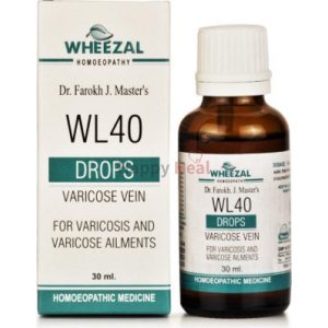 Wheezal Wl 40 Varicose Veins Drops 30ML
