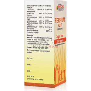 Bakson’s Ferrum Plus (Sugar Free)-450Ml