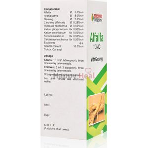 Bakson’s Alfalfa Tonic (With Ginseng)-450Ml
