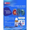 Homeopathic remedy for renal calculi, uterine calculi, and renal colic, featuring product details and indications.