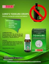 Lord's Toxkure Drops: A Homeopathic Solution for Addiction An advertisement for Lord's Toxkure Drops, highlighting its use to reduce cravings for alcohol and tobacco, with product details and usage instructions.