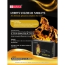 An advertisement for LORD'S VIGOR-M tablets, highlighting benefits, ingredients, dosage, and packaging information.