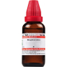 Bottle of 30ML homeopathic medicine labeled Mangifera Indica by Willmar Schwabe India Pvt. Ltd.