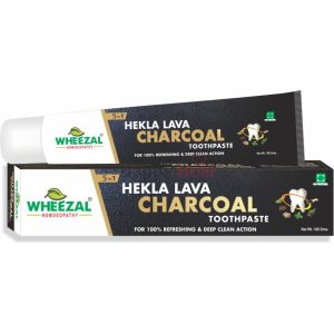 Wheezal Hekla Lava Charcoal Toothpaste 100GM