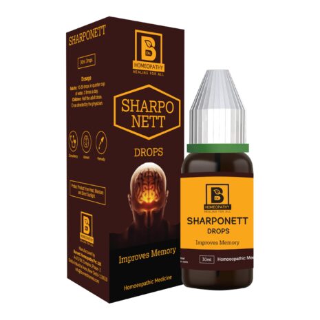 A homeopathic remedy in a 30ml bottle designed to enhance memory, featuring a brain graphic on the packaging.
